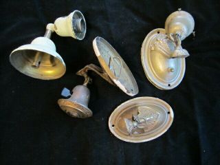 Vintage Brass Sconce/wall Light Fixture Parts