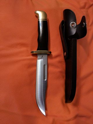 Buck Knives 119 Special 5160 Bos Carbon Steel Fixed Blade Knife Phenolic/brass