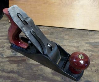 VINTAGE Hand Plane - MADE in USA - DUTY on blade - No.  3 size plane 3