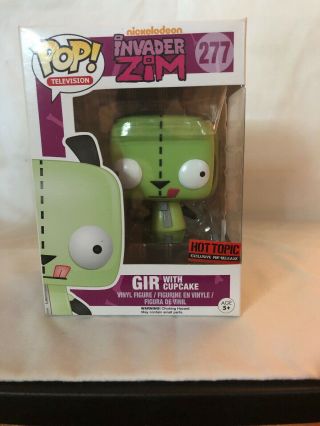 Funko Pop Invader Zim Gir With Cupcake Hot Topic Exclusive