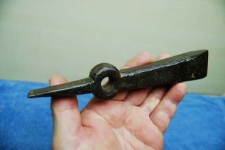Antique Primitive Hand Forged Blacksmith Dengel Anvil Iron Stock Tool