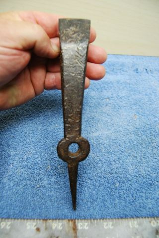 Antique Primitive Hand Forged Blacksmith Dengel Anvil Iron Stock Tool 4