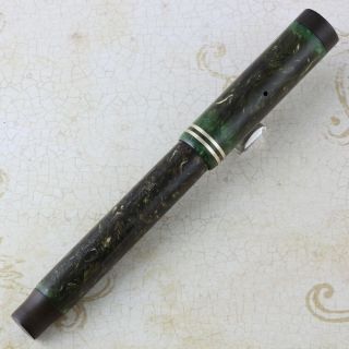 Parker Osmia Duofold Senior Jade Green fountain pen FLEX medium 5
