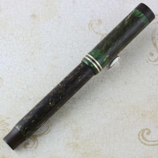 Parker Osmia Duofold Senior Jade Green fountain pen FLEX medium 6