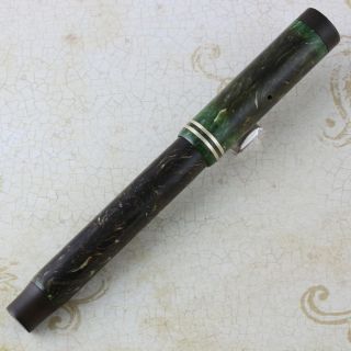 Parker Osmia Duofold Senior Jade Green fountain pen FLEX medium 7