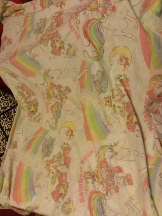 Vintage 1980 ' s RAINBOW BRITE Twin Fitted Sheet 3
