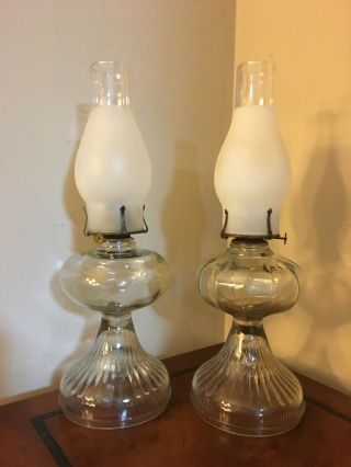 Two Vintage Oil Lampsby White Flame Light Co