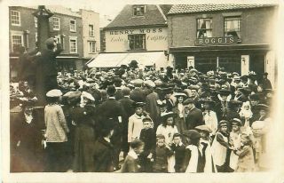 Rp Southwold Crowds Shopfronts Street Scene Jenkins R Photo Suffolk P/ M 1907