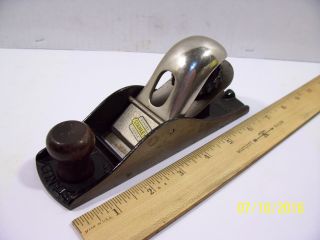 Vintage Stanley No.  110 Woodworking 7 " Block Plane - Made In U.  S.  A.