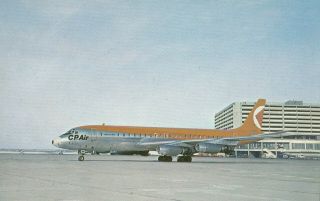 Canadian Pacific Cp Air Dc - 8 Aircraft Advertising Postcard