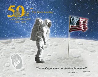 Bep Us Apollo 11 50th Anniversary 2019 Engraved Print: Giant Leap