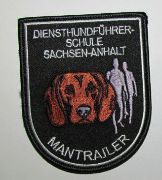 German Sachsen Anhalt Polizei German Police Canine K9 Dog Bloodhound Unit Patch