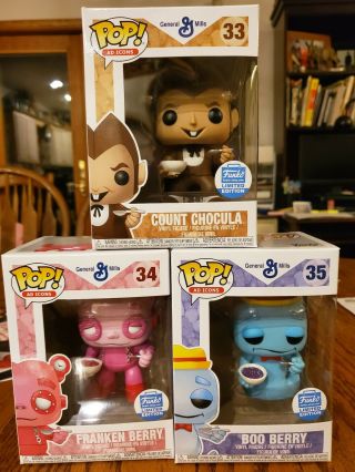 Funko Pop Ad Icons General Mills Cereal Monsters 3 - Pack Funko Shop Exclusive