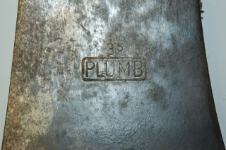 Vintage PLUMB Single Bit Axe Head 7 5/8 