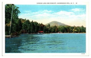 Canada Lake And Kane Mountain,  Adirondack Mountains,  Ny Postcard 5n (2) 31