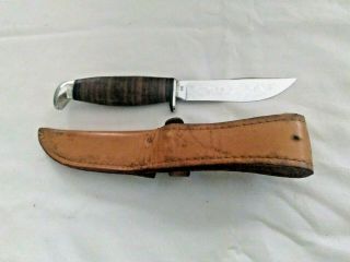 Vintage CASE XX 366 Fixed Blade Knife With Sheath 1964 - 1969 3