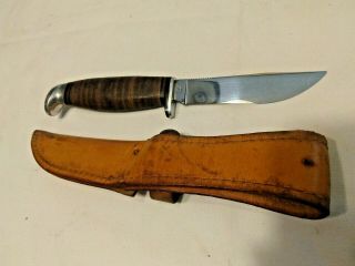 Vintage CASE XX 366 Fixed Blade Knife With Sheath 1964 - 1969 6