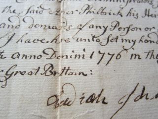1776 May 15 Just before document,  will? Great Brittain Colonial 3