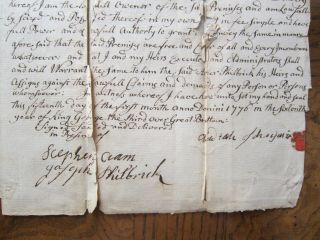 1776 May 15 Just before document,  will? Great Brittain Colonial 5