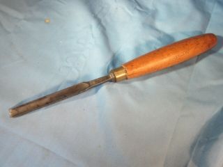 Rare J B Addis No 7 Sweep 3/8 Inch Wood Chisel Gouge Antique Vintage Old Tool