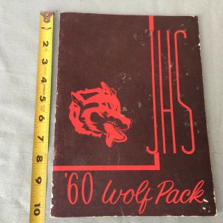 Vintage Yearbook Colorado City Texas Junior High School Annual Wolf Pack 1960