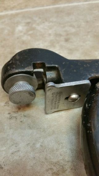 Vintage Miller Falls Adjustable Pistol Grip Saw Tooth Setter Set No.  214. 5