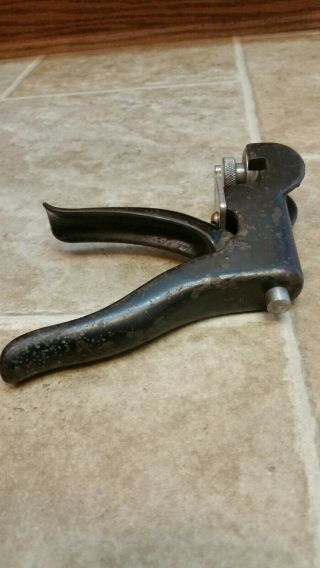 Vintage Miller Falls Adjustable Pistol Grip Saw Tooth Setter Set No.  214. 8