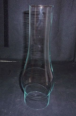 Vintage Replacement Clear 10 " Tall Glass Oil Lamp Chimney Globe 2 7/8 " Fitter