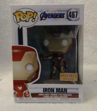 Funko Pop Marvel " Avengers: Endgame " Iron Man (467) Box Lunch Exclusive