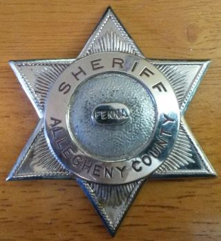 Vintage Allegheny County Sheriff Badge Pennsylvania
