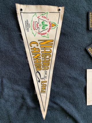 Vintage Boy Scout 1955 Jamboree Memorabilia Patches Pins Canada Niagara Pendant 8