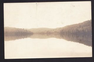 Old Vintage 1944 Photo Postcard Of Big Jim Pond Maine Me
