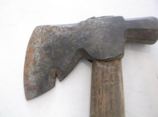 Vintage Plumb Victory Half Broad Axe Hatchet With Octagonal Hammer And Nail Pull 2