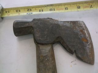 Vintage Plumb Victory Half Broad Axe Hatchet With Octagonal Hammer And Nail Pull 3