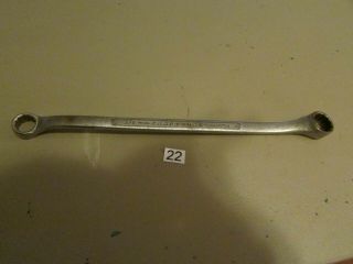 Vintage Craftsman 3/8 " X 7/16 " - V - Double Box End Wrench Usa Made Tool