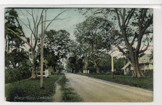 North Road,  Labuan (different) : Malaya Postcard (c39660)