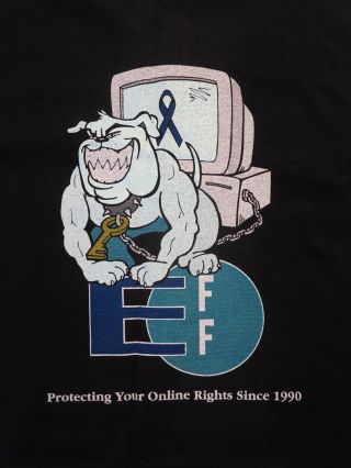 ELECTRONIC FRONTIER FOUNDATION (EFF) - T - shirt - size XL - RARE & UNWORN 2