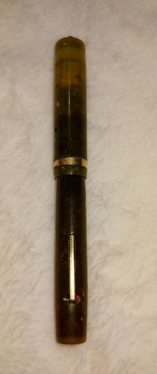 Pre 1920 Sheaffer Lever Fill Flat Ring Top Fountain Pen With Lifetime Nib