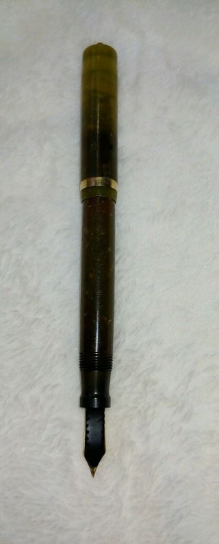 Pre 1920 Sheaffer Lever Fill Flat Ring Top Fountain Pen with Lifetime Nib 4