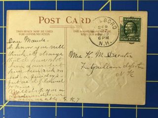 Vintage 1908 Yankee Doodle Dandy Canon Red White & Blue Patriotic Post Card P2 2