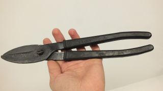 Vintage Soviet Russian Big Metal Cutting Scissors.  Made In Ussr.