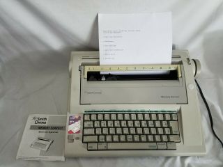Electric Typewriter Smith Corona Memory Correct Na1hh