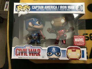 Funko Pop Marvel Civil War Funko Pop Vision.  Captain America Iron Man 2