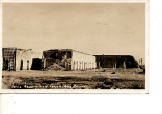 Rppc Ruins Arizona State Prison Historic Old Wild West Yuma Az 129