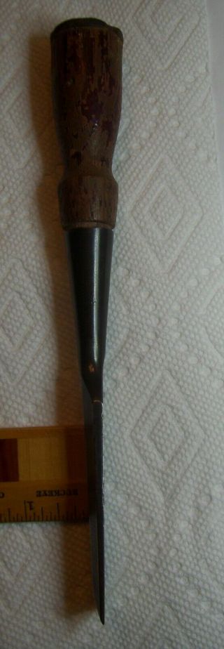 vintage 1  Stanley No.  750 beveled edge socket chisel,  made in USA 4