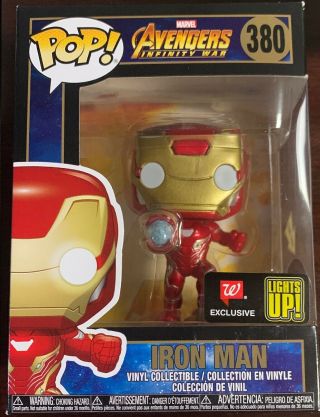Funko Pop Marvel Avengers 3 Infinity War Iron Man Light Up Tony Stark 380