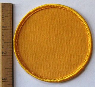 Rare 1977 - 1979 Girl Scout Blank Yellow - Senior Interest Patch Create Own