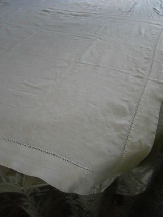 Cotton Linen Table Cloth 45 X 65 Rectangular Vintage