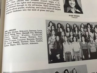 Anne Hampton Callaway & Virginia Madsen Yearbook 1976 Trier E Hs Winnetka Il