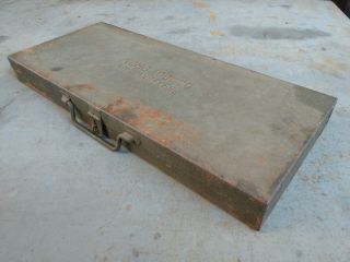 Vintage PLOMB TOOL CO.  LOS ANGELES Socket Set Tool Box/Chest Ratchet Wrench 3